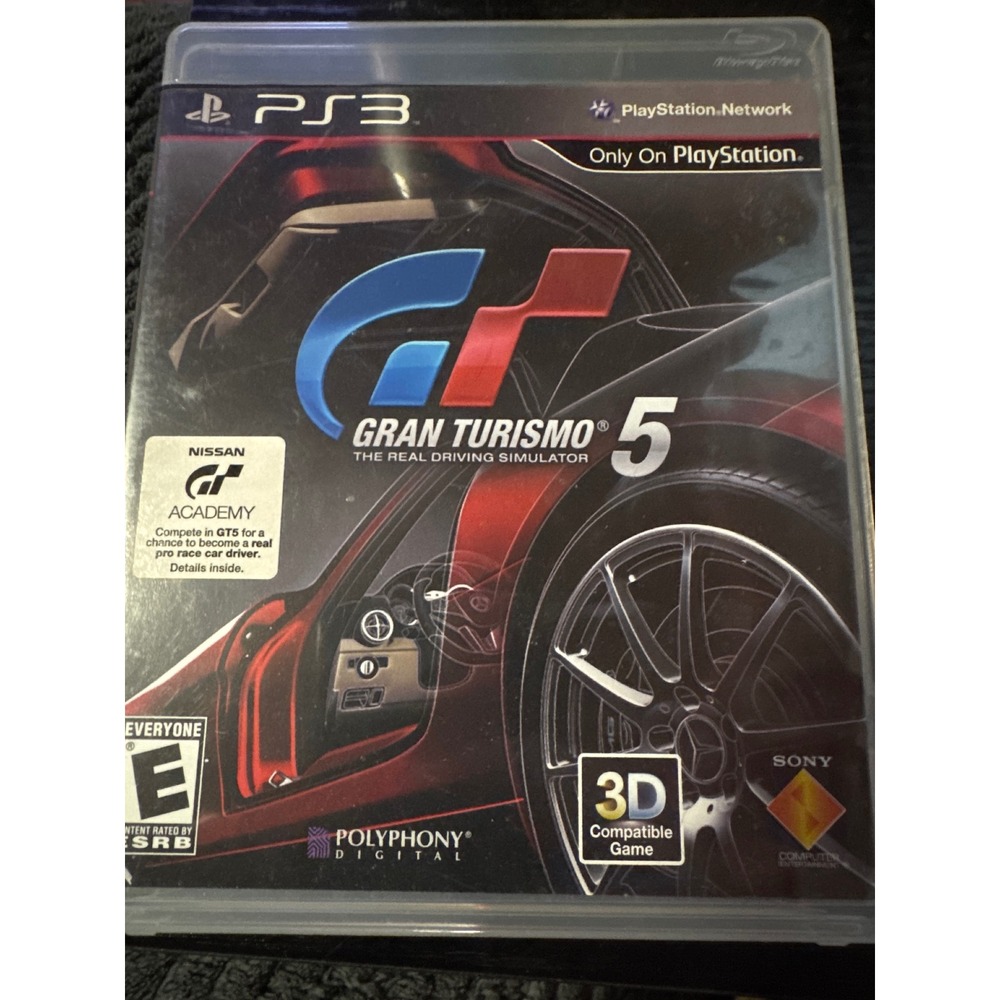 Sony Gran Turismo 5 Video Game PS3 One Size Multicolor Excellent Racing 3D‎
